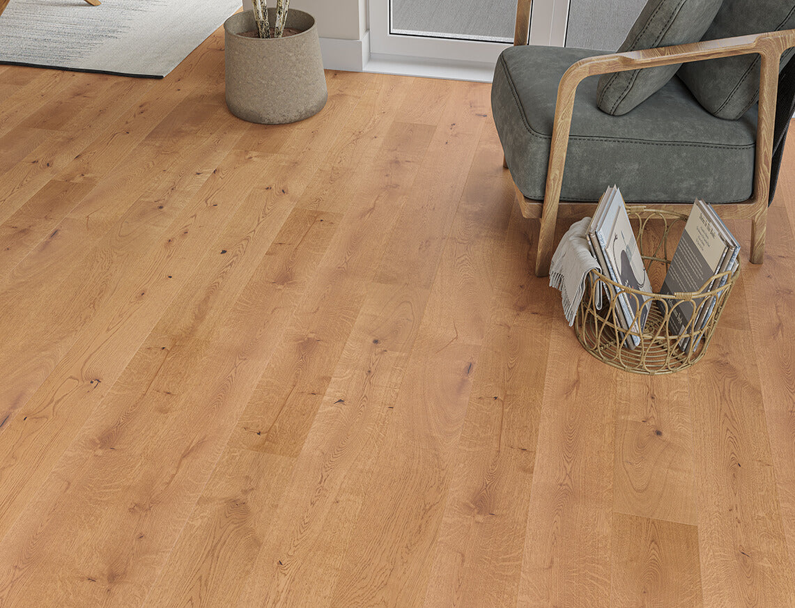 Euro Turvey Manor Dark Oak Engineered Wood - 14mm x 180mm UV Lacquered