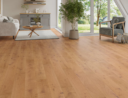Euro Turvey Manor Dark Oak Engineered Wood - 14mm x 180mm UV Lacquered