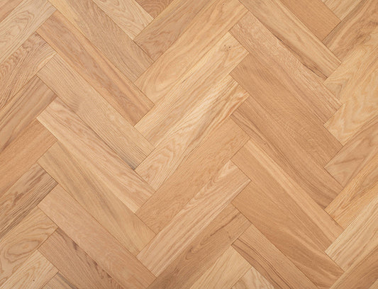 Euro Blunham Select Oak Engineered Herringbone - 15mm Brushed UV Lacquered