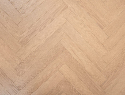 Euro Heritage 8mm Herringbone Laminate – Rustic Oak Mist