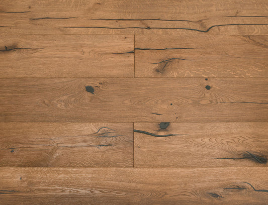 Euro Harrold Distressed Oak Engineered Wood - 15mm x 220mm Wide Plank