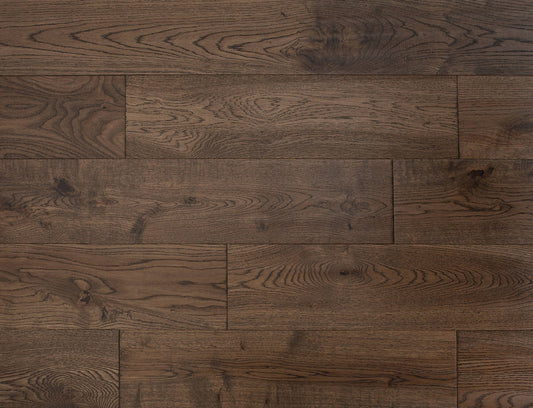 Euro Sovereign Solid Dark Oak- 18mm x 150mm Brushed UV Lacquered