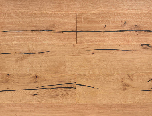 Euro Woodvale Distressed Oak Engineered Wood - 15mm x 220mm Wide Plank