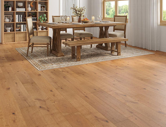 Euro Houghton Rustic Dark Oak Brushed UV Lacquered Engineered Wood Flooring