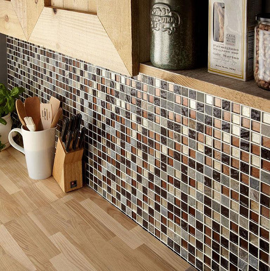 Cascade Glass & Stone Mix Mosaic Tile - 300x300mm