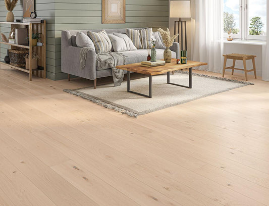 Euro Cople Natural Oak Engineered Wood - 14mm x 190mm Unfinished Plank