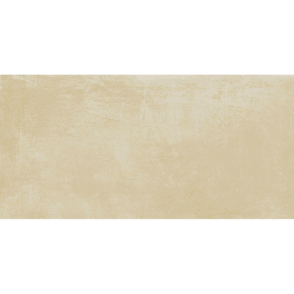 Loft Cream Glazed Porcelain Wall & Floor Tile - 300x600mm