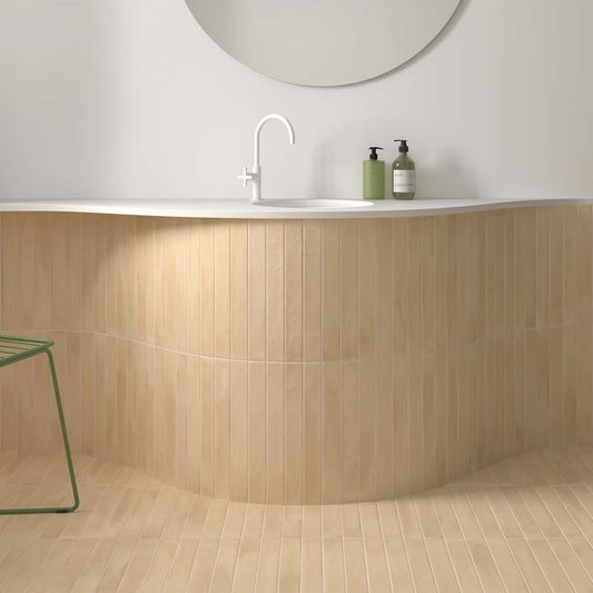 Corsica Golden Clay: Premium 50mm x 400mm Matt Porcelain Wall and Floor Tile