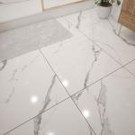 Hera Marble Glazed Porcelain Wall & Floor Tile - 600x1200mm