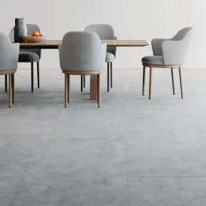 FAUS Industry Tile - Concrete - 8mm Water-Resistant Laminate Flooring