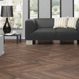 KRONOTEX Herringbone - Calais Oak - 8mm Laminate Flooring