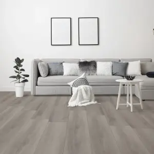 LEADER-TEC Comfort Luxe - Pristine Ivory Oak - 12mm Herringbone Laminate Flooring
