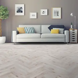 KRONOTEX Herringbone - Bordeaux Oak - 8mm Laminate Flooring