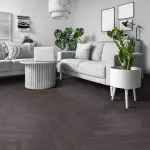 KRONOTEX Herringbone - Elba Oak Black - 8mm Laminate Flooring