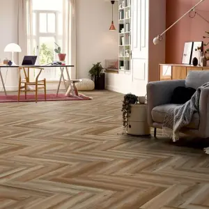 KRONOTEX Herringbone - Villosa Nature - 8mm Laminate Flooring