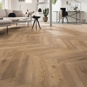 KRONOTEX Herringbone - Treviso Oak - 8mm Laminate Flooring