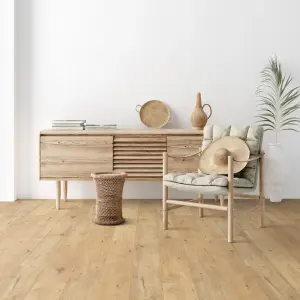 LIBERTY FLOORS Ocean - Natural Mix Oak - 8mm Water-Resistant Laminate Flooring