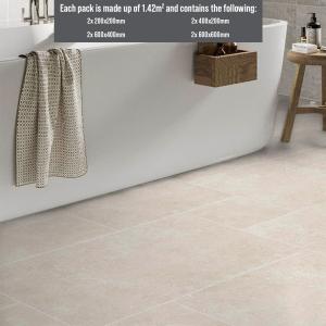 Luciana Chalk Matt Glazed Porcelain Modular Opus Tile – Pack 1.42 m²