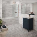 Kendal Bianco Glazed Porcelain Wall & Floor Tile - 600x300mm