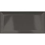 Metro Graphite Gloss Ceramic Wall Tile - 100x200mm