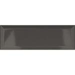 Metro Graphite Gloss Ceramic Wall Tile - 100x300mm