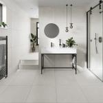 Loft White Glazed Porcelain Wall & Floor Tile - 600x600mm