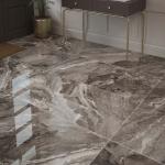 Kore Slate Grey Glazed Porcelain Wall & Floor Tile - 600x1200mm