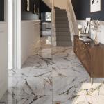 Hestia Viola Marble Glazed Porcelain Wall & Floor Tile - 600x600mm