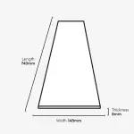 LIBERTY FLOORS Lustre Herringbone - Black - 6mm High Gloss Luxury Vinyl Flooring