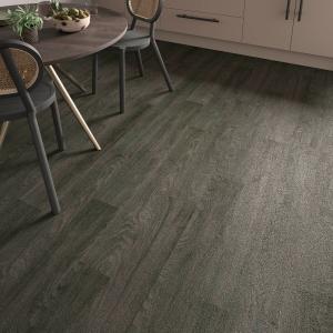 ClickLux Rigid Black Elm 5mm SPC Laminate Flooring - 177.8x1219.2mm