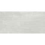 Loft White Waves Decor Glazed Porcelain Wall Tile - 300x600mm