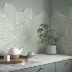 Sunburst Mint Matt Glazed Porcelain Wall & Floor Tile - 232x267mm