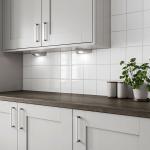 Bumpy Glossy White Ceramic Wall Tile - 150x150mm