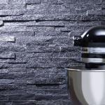 Black Sparkle Slate Cladding Tile - 100x360mm