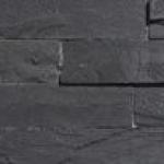 Black Split Face Slate Cladding Tile - 100x360mm